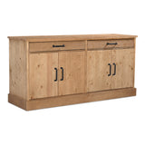 Tade Honey Pine 2 Drawer Sideboard by MOES at Eve Furniture