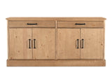 Tade Honey Pine 2 Drawer Sideboard by MOES at Eve Furniture