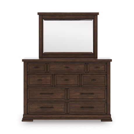 Taffenbrook Medium Brown Bedroom Mirror by Ashley at Eve Furniture