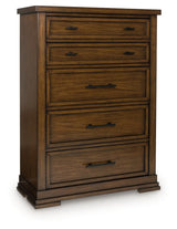 Taffenbrook Medium Brown Chest of Drawers by Ashley at Eve Furniture