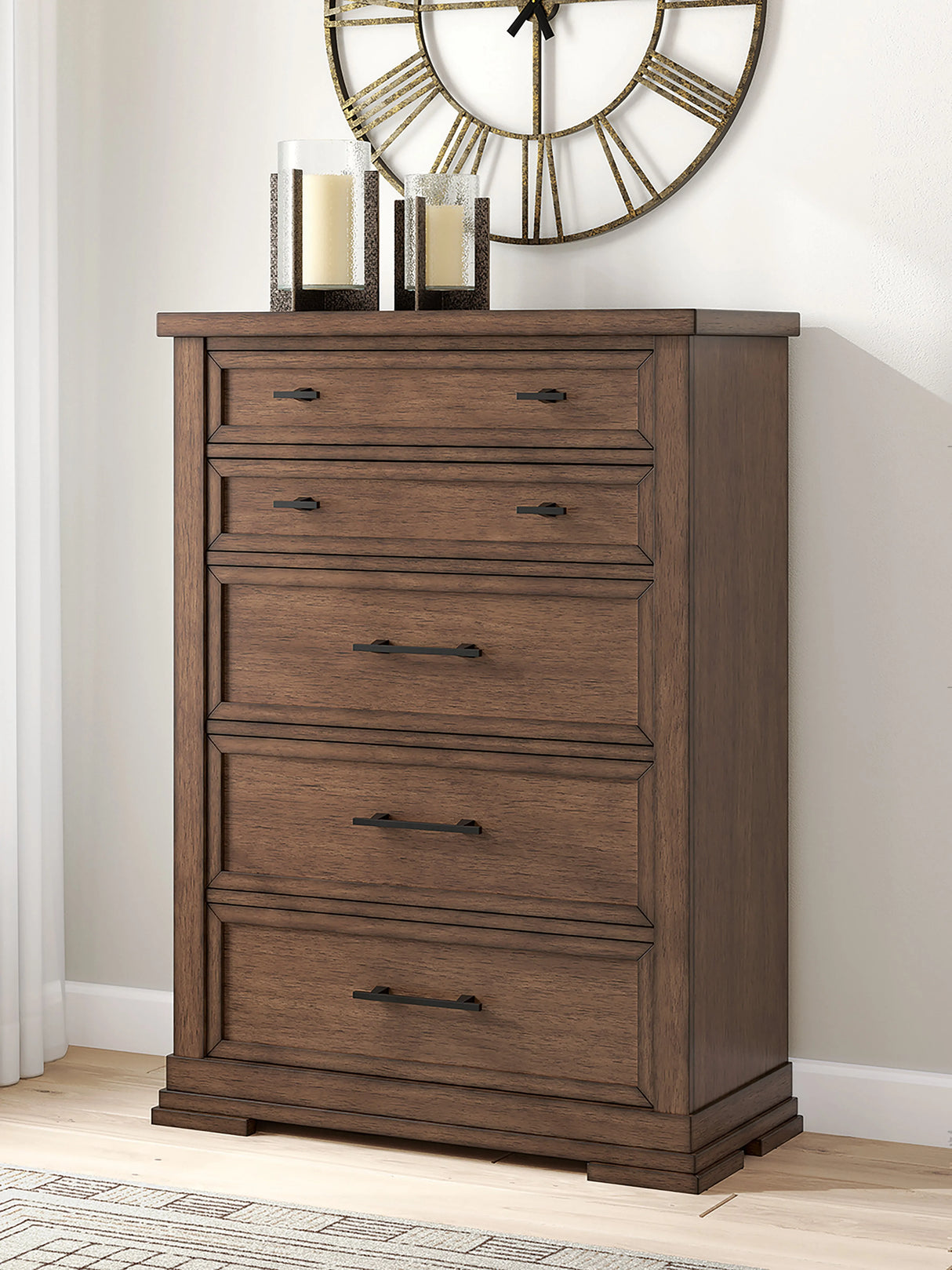 Taffenbrook Medium Brown Chest of Drawers by Ashley at Eve Furniture