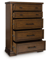 Taffenbrook Medium Brown Chest of Drawers by Ashley at Eve Furniture