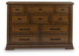 Taffenbrook Medium Brown Dresser by Ashley at Eve Furniture