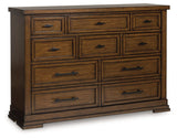 Taffenbrook Medium Brown Dresser by Ashley at Eve Furniture