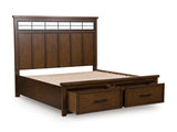 Taffenbrook Medium Brown King Storage Platform Bed by Ashley at Eve Furniture
