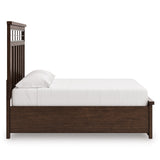 Taffenbrook Medium Brown King Storage Platform Bed by Ashley at Eve Furniture