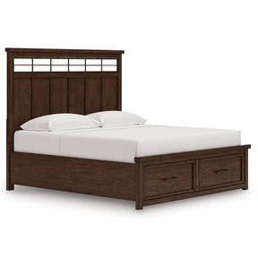 Taffenbrook Medium Brown King Storage Platform Bed by Ashley at Eve Furniture