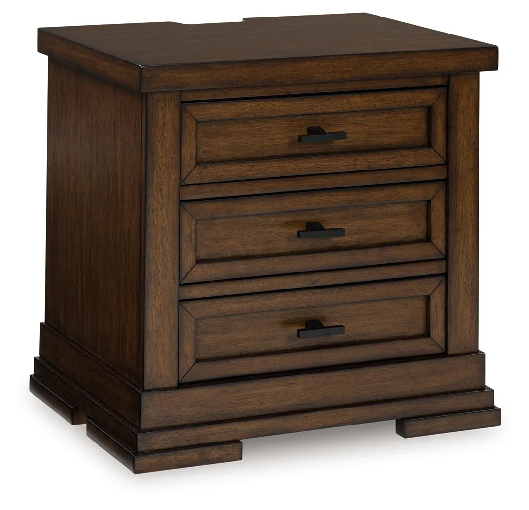 Taffenbrook Medium Brown Nightstand by Ashley at Eve Furniture
