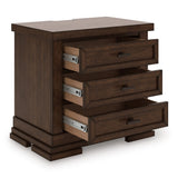 Taffenbrook Medium Brown Nightstand by Ashley at Eve Furniture