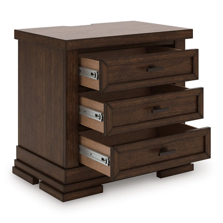 Taffenbrook Medium Brown Nightstand by Ashley at Eve Furniture