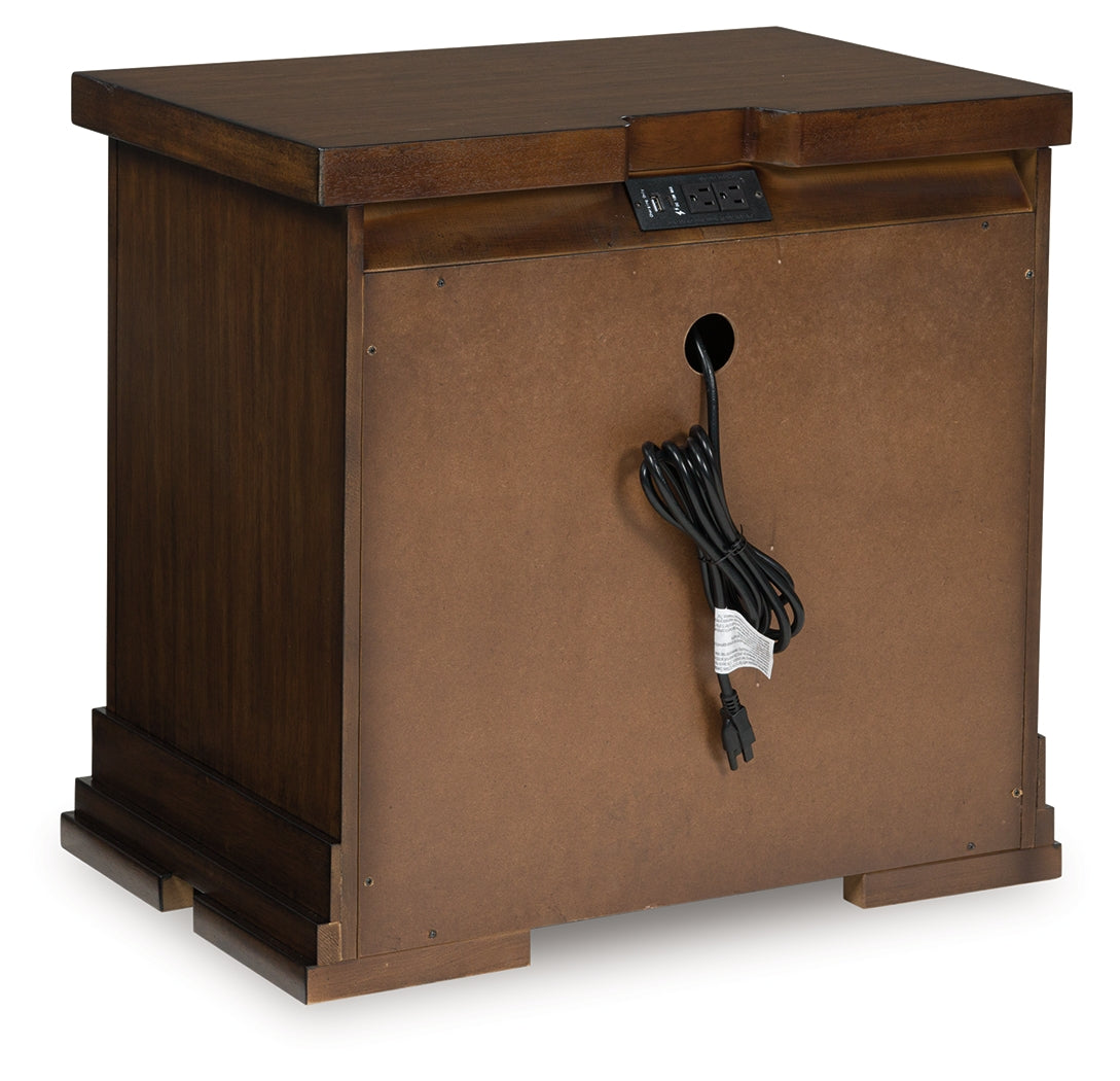 Taffenbrook Medium Brown Nightstand by Ashley at Eve Furniture