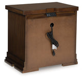Taffenbrook Medium Brown Nightstand by Ashley at Eve Furniture