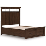 Taffenbrook Medium Brown Queen Storage Platform Bed by Ashley at Eve Furniture