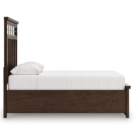 Taffenbrook Medium Brown Queen Storage Platform Bed by Ashley at Eve Furniture