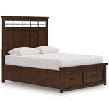 Taffenbrook Medium Brown Queen Storage Platform Bed by Ashley at Eve Furniture