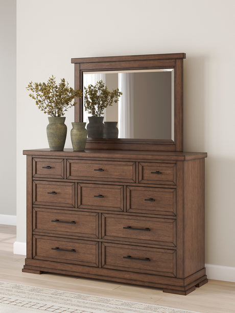 Taffenbrook Medium Brown Storage Platform Set by Ashley at Eve Furniture