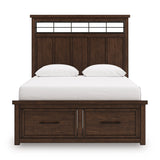 Taffenbrook Medium Brown Storage Platform Set by Ashley at Eve Furniture