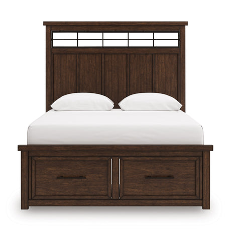 Taffenbrook Medium Brown Storage Platform Set by Ashley at Eve Furniture