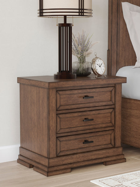 Taffenbrook Medium Brown Storage Platform Set by Ashley at Eve Furniture