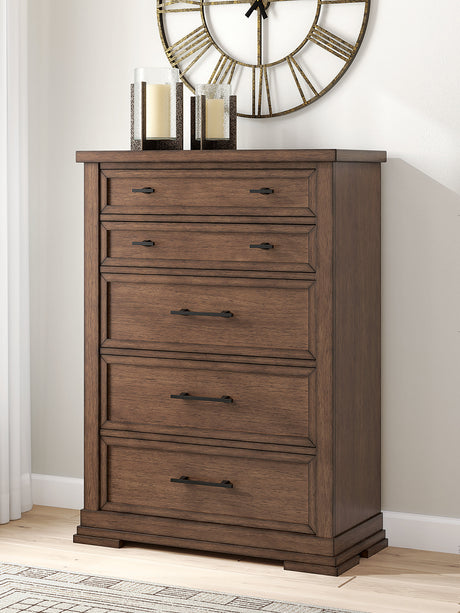 Taffenbrook Medium Brown Storage Platform Set by Ashley at Eve Furniture