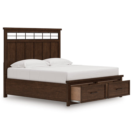 Taffenbrook Medium Brown Storage Platform Set by Ashley at Eve Furniture