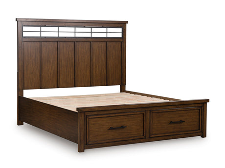 Taffenbrook Medium Brown Storage Platform Set by Ashley at Eve Furniture
