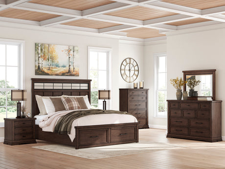 Taffenbrook Medium Brown Storage Platform Set by Ashley at Eve Furniture