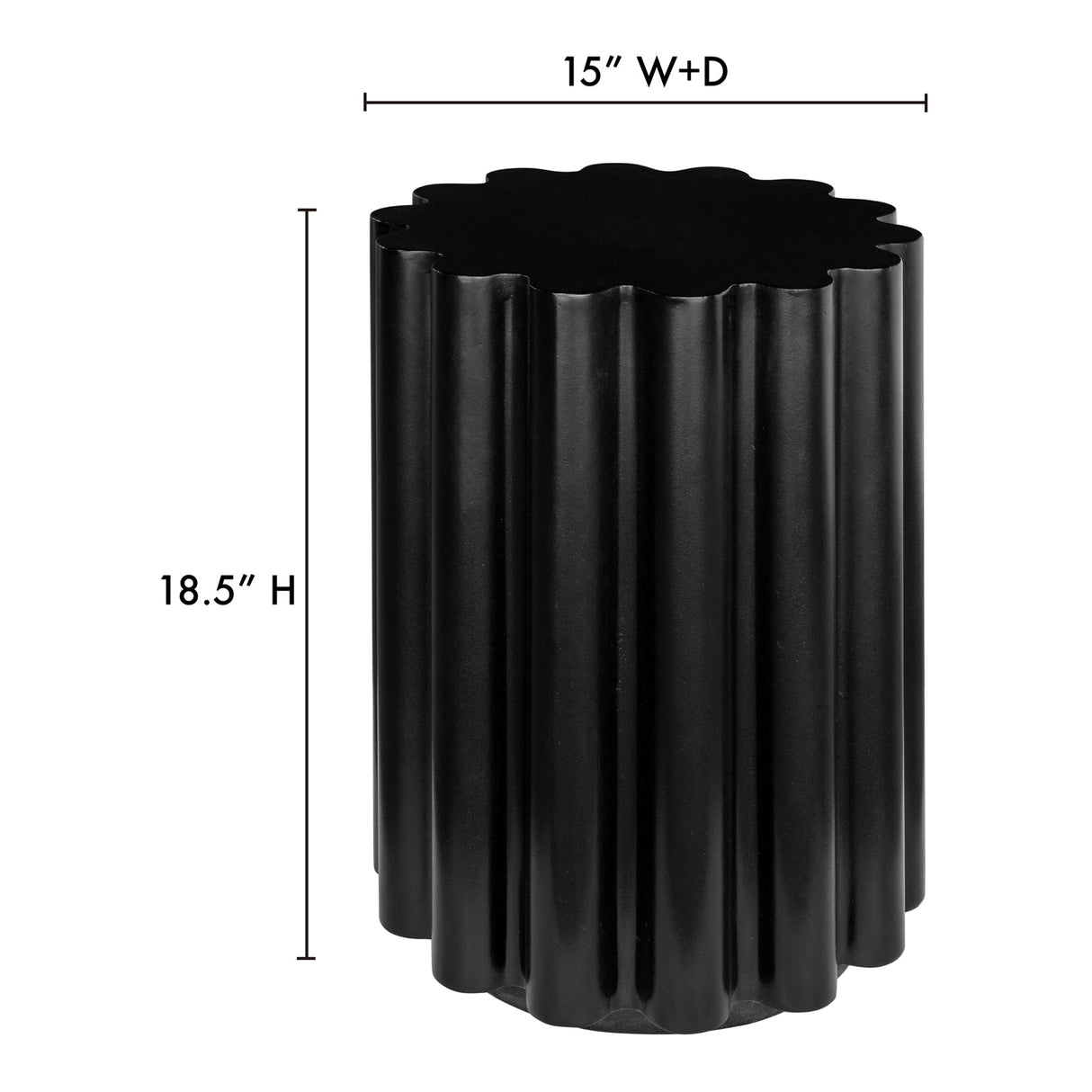 Taffy Black Accent Table by Moe's Home at Eve Furniture