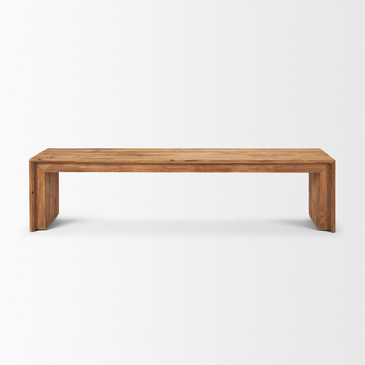 Tahira Rectangular Recycled Wooden Bench by Mercana at Eve Furniture