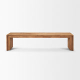 Tahira Rectangular Recycled Wooden Bench by Mercana at Eve Furniture