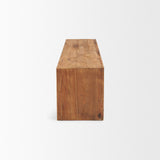 Tahira Rectangular Recycled Wooden Bench by Mercana at Eve Furniture