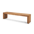Tahira Rectangular Recycled Wooden Bench by Mercana at Eve Furniture