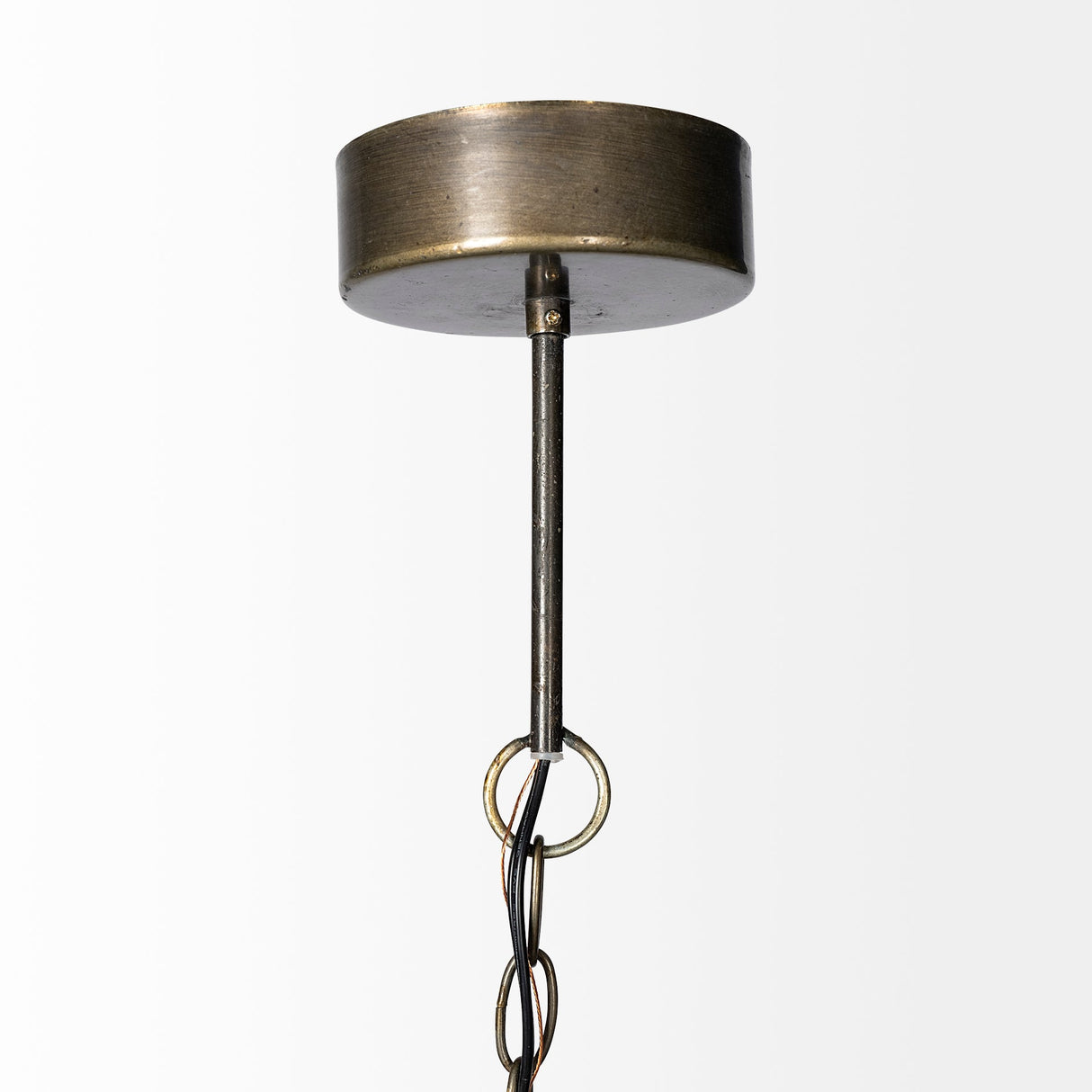 Tahla 14x 14.5 Gold Toned Metal Cage Pendant Light by Mercana at Eve Furniture