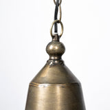 Tahla 14x 14.5 Gold Toned Metal Cage Pendant Light by Mercana at Eve Furniture