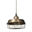 Tahla 14x 14.5 Gold Toned Metal Cage Pendant Light by Mercana at Eve Furniture