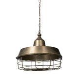 Tahla 14x 14.5 Gold Toned Metal Cage Pendant Light by Mercana at Eve Furniture