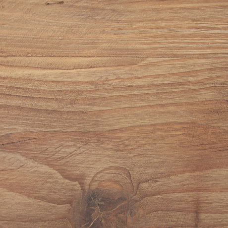 Tahlia Round Natural Brown Wood w/ Angled Legs Stool by Mercana at Eve Furniture