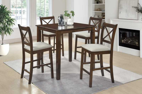 Tahoe Beige Pub 5-Piece Dining Room Set by Happy Homes at Eve Furniture