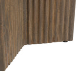 Tailo White & Brass Side Table by Zuomod at Eve Furniture