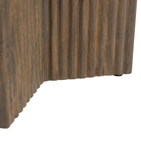 Tailo White & Brass Side Table by Zuomod at Eve Furniture