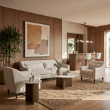 Tailo White & Brass Side Table by Zuomod at Eve Furniture