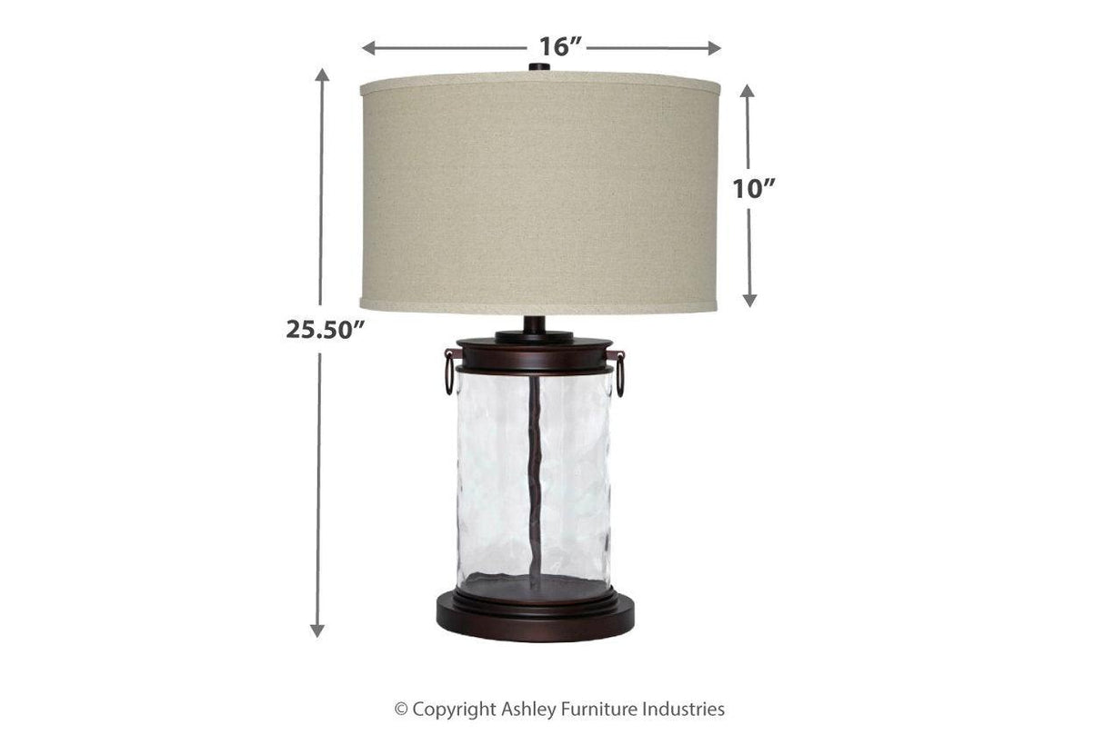 Tailynn Clear/Bronze Finish Table Lamp by Ashley at Eve Furniture