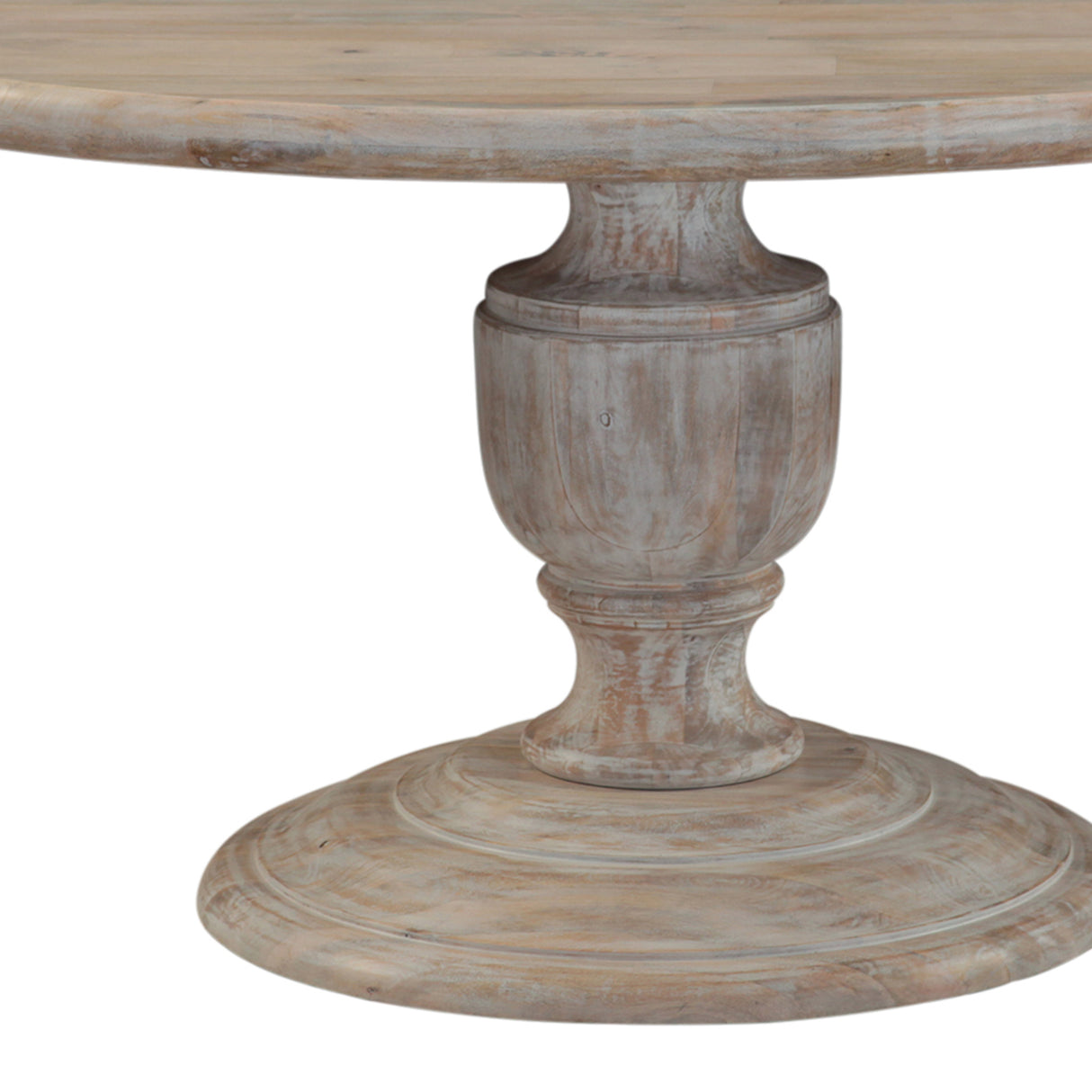 Taj 60" Round Dining Table in Heirloom White by Home Trends & Design at Eve Furniture