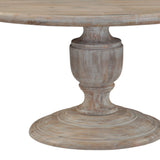 Taj 60" Round Dining Table in Heirloom White by Home Trends & Design at Eve Furniture