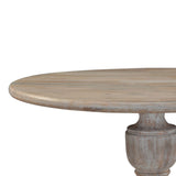 Taj 60" Round Dining Table in Heirloom White by Home Trends & Design at Eve Furniture