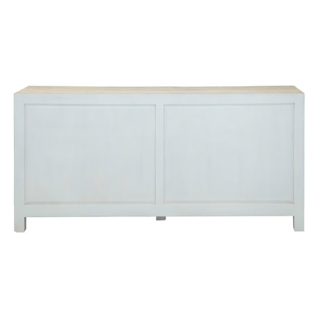 Taj 71" Dresser with Plinth Base in Carved Heirloom White by Home Trends & Design at Eve Furniture