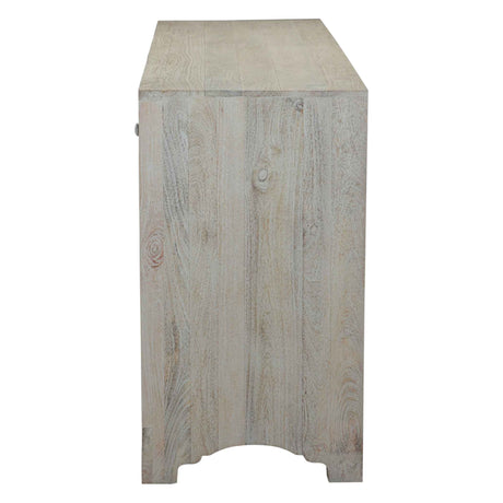 Taj 71" Dresser with Plinth Base in Carved Heirloom White by Home Trends & Design at Eve Furniture