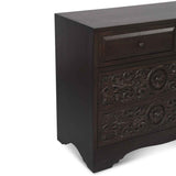 Taj 71" Dresser with Plinth Base in Vintage Brown by Home Trends & Design at Eve Furniture