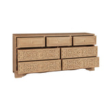 Taj 71" Dresser with Plinth Base in Whitewash by Home Trends & Design at Eve Furniture