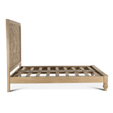 Taj Queen Bed in Hand Carved Whitewash by Home Trends & Design at Eve Furniture